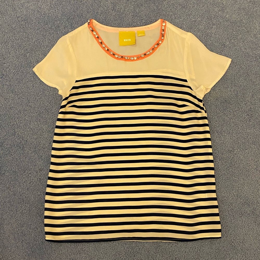 Silky embellished Maeve top
